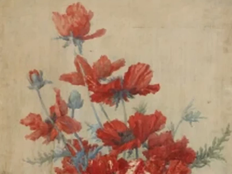 1859-Antoinette Chavagnat - Natura morta con fiori